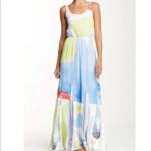 Alice + Olivia Watercolor Maxi Dress XS - Picture 1 of 8