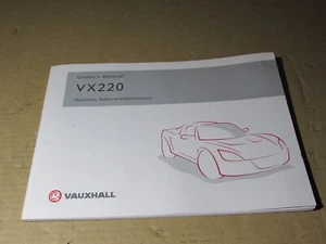 Vauxhall VX220 Turbo NA Opal Flitzer Betriebsanleitung Handbuch Original RefM - Bild 1 von 7