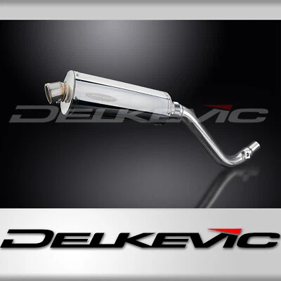 Suzuki DR650S DR650SE 96-24 Slip On 14" Oval Stainless Exhaust Muffler Kit - Image 1 of 4