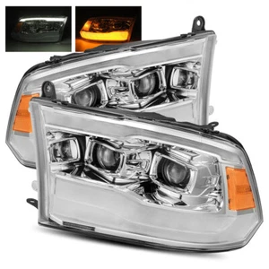 For 13-18 Ram 1500/2500/3500 (Factory Projector) Chrome DRL Projector Headlights - Bild 1 von 8