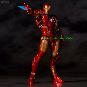 Kaiyodo Amazing Yamaguchi Revoltech Iron Man mk37 Action Figure In Stock New Toy - Picture 1 of 10