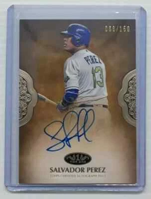 2019 Topps Tier One Salvador Perez Prime Performers Auto Autograph 066/150 - Image 1 of 2