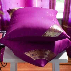 Rojo violeta - cubierta de cojín hecha a mano, funda de almohada Euro Sham-6 tallas - Imagen 1 de 2