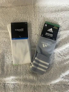 Set Of Two Soccer Socks Size M - Picture 1 of 3