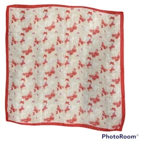 Vintage Scarf Butterfly Print 44" - Picture 1 of 2