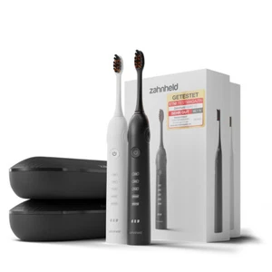 Zahnheld Elektrische Schall Zahnbürste 5 Putzmodi 6 Wochen Akku + 2 Bürstenköpfe - Bild 1 von 7