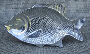 MEXICAN PEWTER FISH PLATTER - Picture 1 of 5