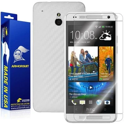 ArmorSuit MilitaryShield HTC One Mini Screen Protector + White Carbon Fiber USA - Image 1 of 4