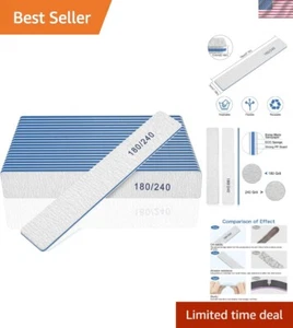 Quality Nail File Collection: 12 Double-Sided Emery Boards for Natural Nail Care - Picture 1 of 9