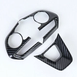 Carbon Fiber Steering Wheel Switch Trims For Toyota RAV4 2019-2024 Accessories - Bild 1 von 8