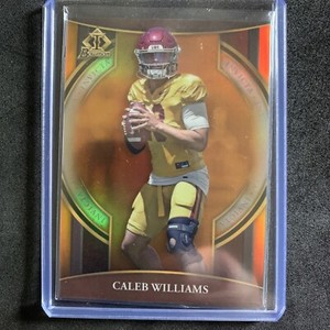 Caleb Williams 2022 Bowman University  Invicta ORANGE Refractor 25/25 READ DESC.