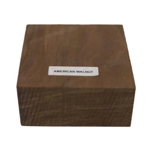 Black Walnut Bowl/Platter Turning Blank Square Wood Block Lathe 6"x6"x2" (1 Pc) - Picture 1 of 4
