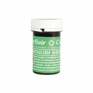 Edible Food Colouring Sugarflair Spectral Paste Ghoulish Green 25g Cake Decor - Picture 1 of 1