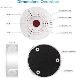 DH-PFA130-E Dahua Anschlussdose Wasserdicht Aluminium IP Kamera USA - Bild 1 von 11
