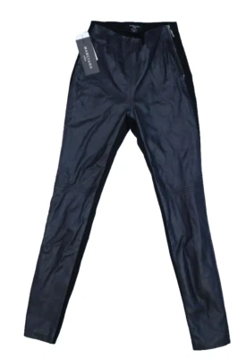 Leggings Marciano by Guess Coy de cuero genuino tiro alto negros para mujer EE. UU. 0 Foto 1 de 4