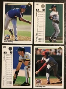 (VA) 1990 Upper Deck Baseball Singles 1 to 250**Select Your Cards🔽