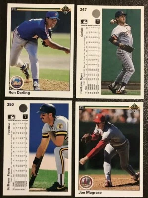 ( U SELECT CARDS ) 1990 Upper Deck Baseball Singles 252 to 500*🔽 - Image 1 of 3
