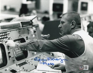 Eugene GENE Kranz Autographed Signed APOLLO 13 Flight 8x10 Photo NASA BAS COA - Picture 1 of 1