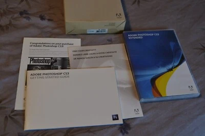 Adobe Photoshop CS3 Extended Software Mac Macintosh + Serial Number PN 19400063 - Image 1 of 4