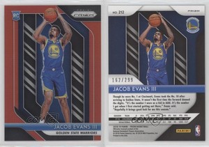 2018-19 Panini Prizm Red Prizm /299 Jacob Evans III #212 Rookie RC