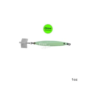 Glow 1oz Colt Sniper jig 28g casting slow jigging 3561D-DT MUSTAD Hook Fish WOW! - Picture 1 of 7