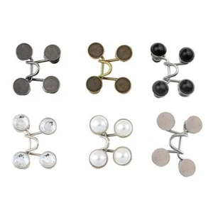 Pearl Jeans Button Pins Pants Snap Fastener Adjustable J5 Tightener Waist O8R5 - Picture 1 of 29