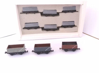 N Gauge 8 Plank Coal Wagon 6 Pack - Image 1 of 4
