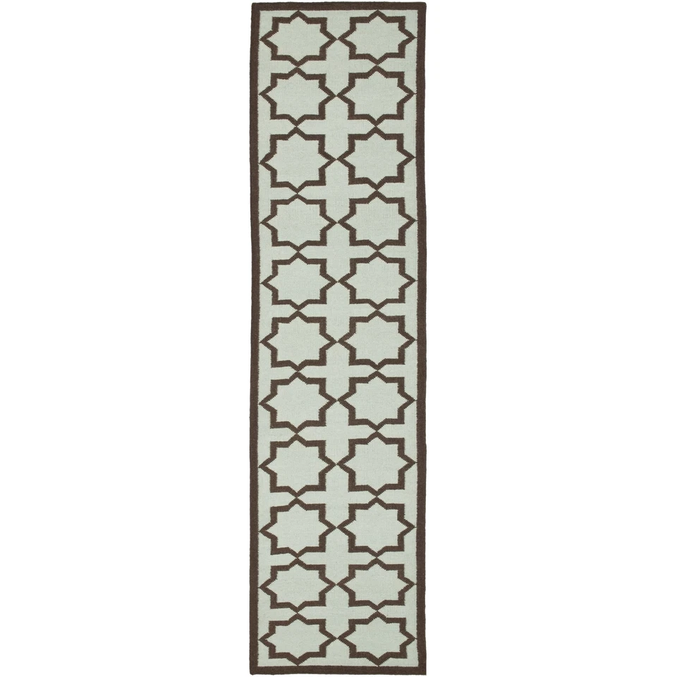 Safavieh Flat weave Light Blue Wool 2' 6" x 8' Runner - Image 1 of 1