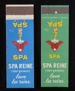 1940s? 2 Items Spa Reine Non Gazeux Lave Les Reins Union Bruxelles Belgium MBs - Picture 1 of 2