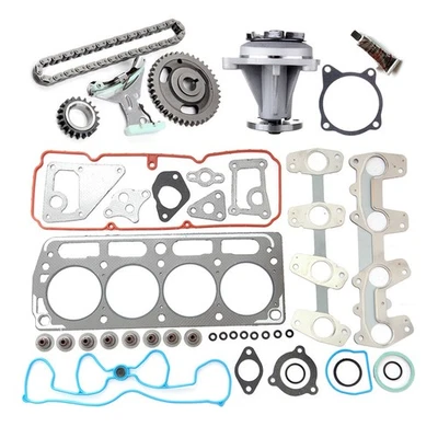Juego de cadena de distribución de junta de culata con bomba de agua para Chevrolet Cavalier LS 1998-2002 Foto 1 de 4