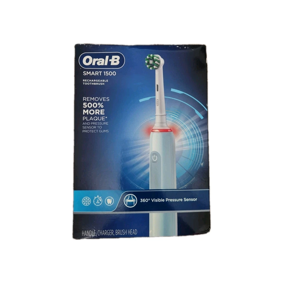 Oral-B Smart 1500 Electric Power Rechargeable Battery Toothbrush Blue - Image 1 of 2