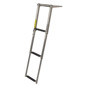 Garelick Boat Drop Ladder 19619-34 | 3 Step 38 Inch Telescoping - Picture 1 of 5