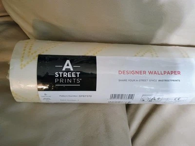 A-STREET PRINTS  Voltaire Gold Beaded Geometric  WALLPAPER sp 87370 Brewster - Image 1 of 4