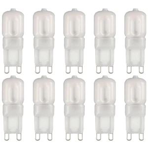 10 X Lámpara LED Zócalo Pin 2,5W = 19W G9 Mate 180lm Blanco Cálido 2700K 200° - Imagen 1 de 2