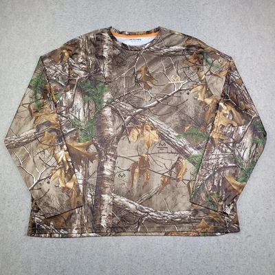 Realtree Camo Hunting Shirt Mens 2XL Long Sleeve Performance Crew Neck - Image 1 of 4