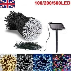 100-500 LED Solar Powered Fairy String Lights Waterproof Garden Party Xmas Decor - Picture 1 of 23