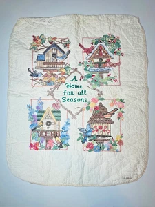 Finished Dimensions 3211 A Home for All Seasons Quilt Handmade 31 x 38 - Picture 1 of 9