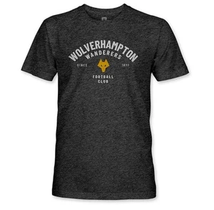 Wolverhampton Football Club Wanderers Hombre Camiseta Algodón Gris Oscuro Talla 2XL Nueva - Imagen 1 de 5