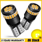AUXITO 2x T10 Xenon Amber Led Error Free Canbus SMD W5W 501 Side Light Bulb UK