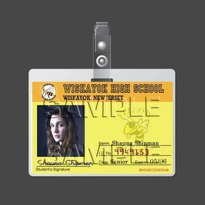 GIALLI GIALLI - Shauna Shipman cosplay I.D. Distintivo - Foto 1 di 2