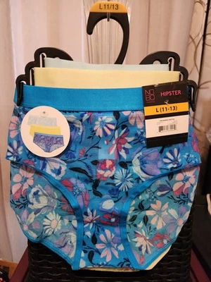 Без границ 3 пары женщин хипстер трусики L 11-13 с ЯРЛЫКАМИ красивые цвета - Изображение 1 из 4