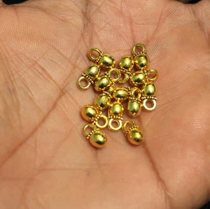 50 Stck. Deutsch Silber Charms Gold 10x5mm - Bild 1 von 8