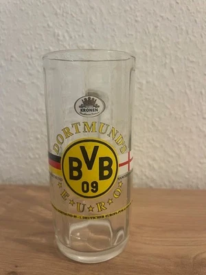 BVB 09 Borussia Dortmund Glas Bierglas Europa Pokalsieger 1966 Manchester United - Bild 1 von 4