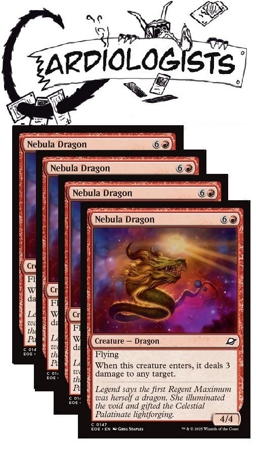 Nebula Dragon x4 | Magic the Gathering MTG | Edge of Eternity | NM - Image 1 of 1