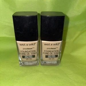 Lot of 2 New Wet n Wild PhotoFocus Foundation Soft Ivory 362C 1 fl oz - Picture 1 of 3