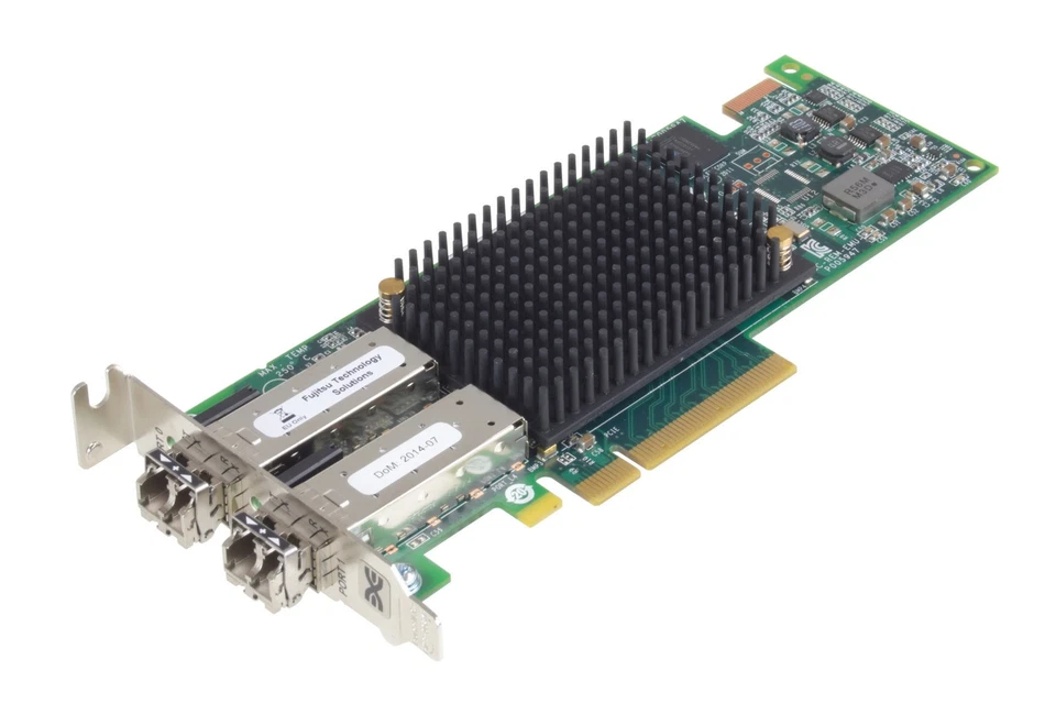 Emulex Fujitsu LPe16002 HBA 16 Gb/s Dual Port P005947-41C PCIe 3.0 x8 SFP Low - Bild 1 von 1