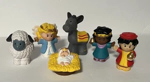 Fisher Price Set Belén Navidad Figuras Lote de 6 Ángel Jesús - Imagen 1 de 11