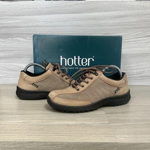 Hotter GTX Zapatos para Caminar Talla 7 Goretex Impermeable Entrenadores Marrón Beige Negro - Imagen 1 de 16