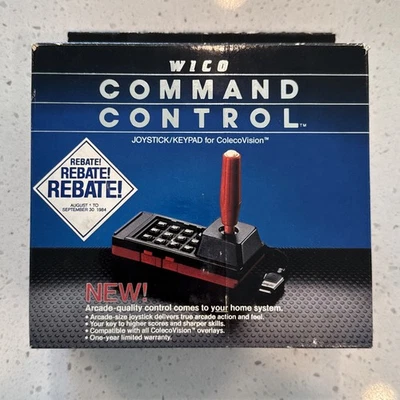 Wico Command Control Joystick/Keypad For ColecoVision In Box - Tested - Image 1 of 4