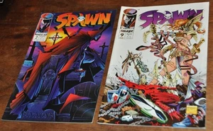 Spawn Comic book lot No. 2 & 9 ungraded Bronze era Image comics lot of 2 - Picture 1 of 6